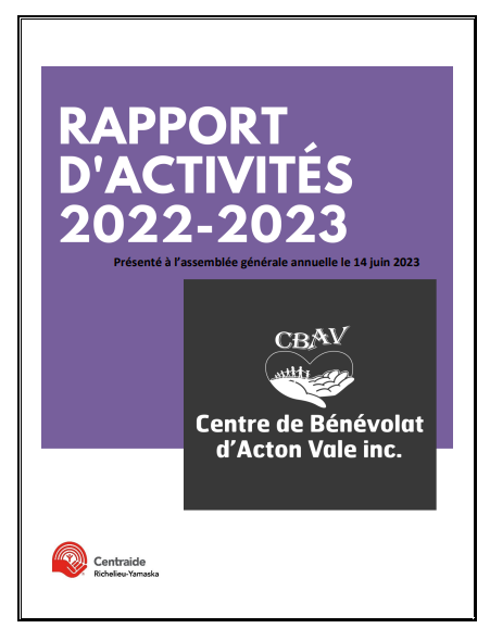 Rapport d’activité